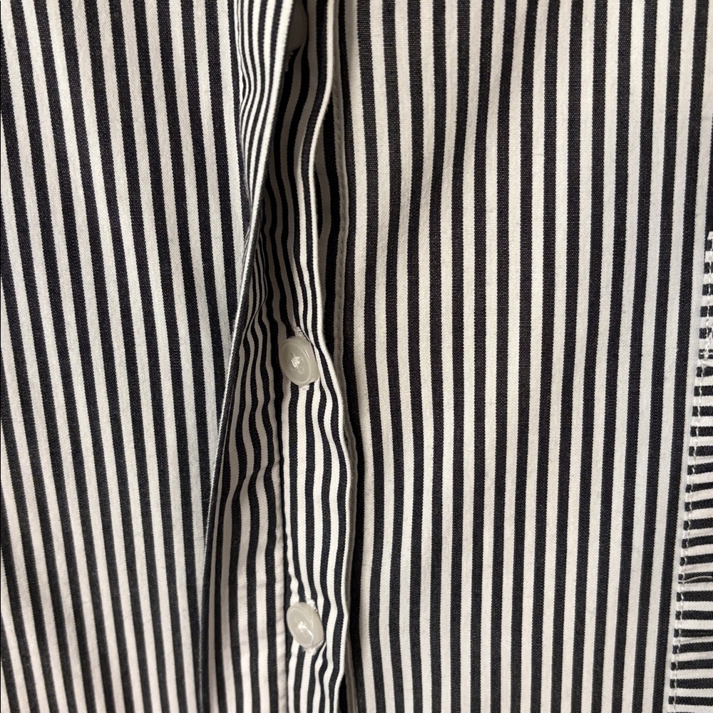 11 Honore size 1 (1X/14-16) Maeve Oversize Striped Button Down Shirt - Picture 8 of 10